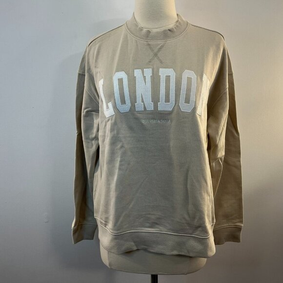 Scotch & Soda Women's French Terry “City” LONDON Crewneck Sweater - Size Small - Picture 2 of 5
